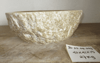 Splendid Fossilised Jurassic Onyx Sink (JO.25.09.009) @ approx 42 x 41 x 15 cm
