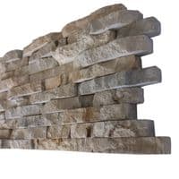 Split Face Mini Mosaic Tile Ledge Stone Beige @ £42.99 per m2