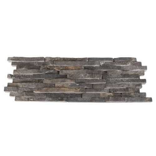 Split Face Mini Mosaic Tile Ledge Stone Grey/ Nero @ £39.99 per m2