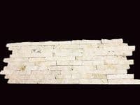 Split Face Mini Mosaic Tile Ledge Stone White / Cream @ £42.99 per m2