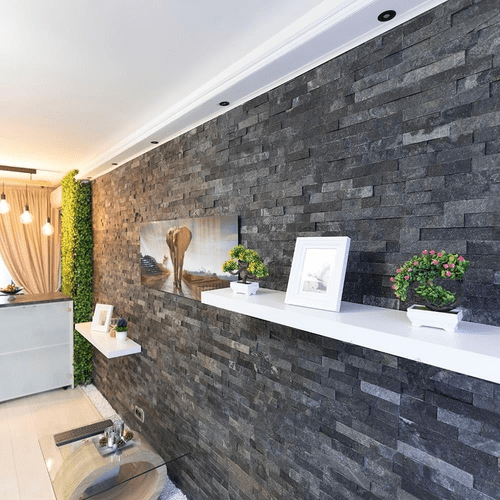 Splitface Crystal Grey & Black Sparkle Mosaic Wall Tiles only £ 34.99 per m2