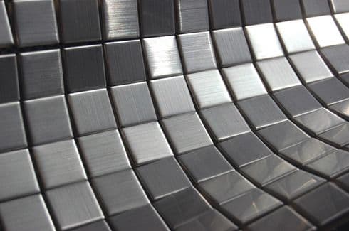 Stainless Steel Mosaic Tiles 23 mm x 23 mm x 4 mm