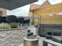 Stormy  Grey Marble  Split Face Mosaic Wall Tiles only £ 34.99 per m2