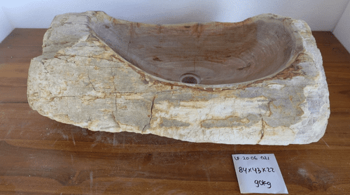 Stupendous Petrified Wood Wash basin approx 84 cm x 43 cm x 22 cm (LF.20.06.021)