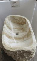 Sumptuous Jurassic Onyx Fossilised  Free Standing Sink