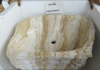 Sumptuous Jurassic Onyx Fossilised  Free Standing Sink