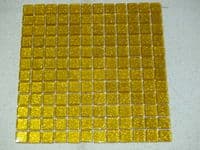 Sunshine Yellow Sparkle Glitter Glass Mosaic