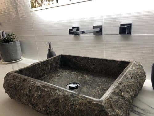 Surrey Grey Marble Wash basin 50 cm x 40 cm Bathroom