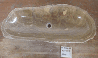 T Rex Jurassic Onyx Fossilised Bathroom Basin approx  87 cm x  40 cm  x  15 cm (LO.25.04.003)
