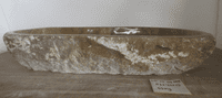 T Rex Jurassic Onyx Fossilised Bathroom Basin approx  87 cm x  40 cm  x  15 cm (LO.25.04.003)