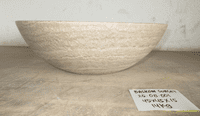 Tondo  Sunset Onyx Fossilised Bathroom Basin approx 45cm (25.08.001)