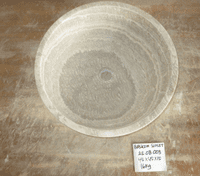 Tondo  Sunset Onyx Fossilised Bathroom Basin approx 45cm (25.08.003)