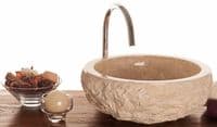 Verona Cream Marble Stone Vessel Sink 40 cm ( WA066 )
