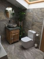 Verona Grey Marble Stone Sink for bathrooms  40 cm Art-Scrula-Grey-Marble