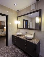 Verona  / Scrula Cream  Marble Stone Vessel Sink 45 cm ( large model )