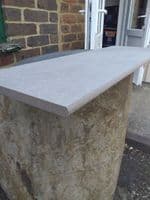Vitoria Grey Brazilian Slate Porcelain Pool Coping / SINGLE Bullnose / Step 900 x 300 x 20 mm