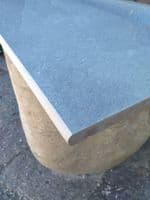 Vitoria Slate Black Anthracite Porcelain Pool Coping / SINGLE Bullnose / Step 900 x 300 x 20 mm