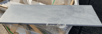 Vitoria Slate Black Anthracite Porcelain Pool Coping / SINGLE Bullnose / Step 900 x 300 x 20 mm