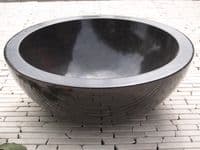 WA002 Black Polished Marble Stone Basin 40 cm