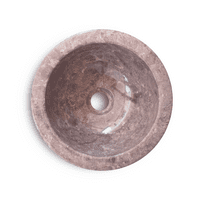 WA002 Grey Polished Marble 30 cm Bathroom / Cloakroom sink