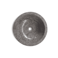 WA002 Polished Grey Marble 35 cm Cloakroom Stone sink