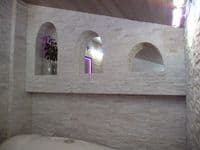 White Quartz Split Face Mosaic Tile for feature walls only £ 34.99 per m2
