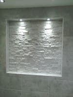 White Quartz Split Face Mosaic Tile for feature walls only £ 34.99 per m2