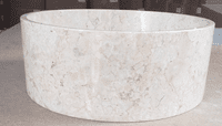 Zia Cream Marble Stone Wash Basin 40 cm