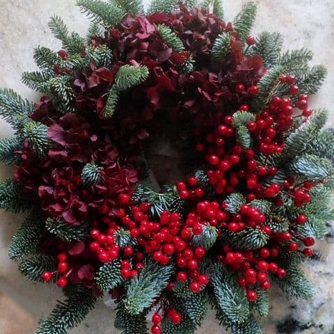 Χριστουγεννιάτικο στεφάνι Handmade