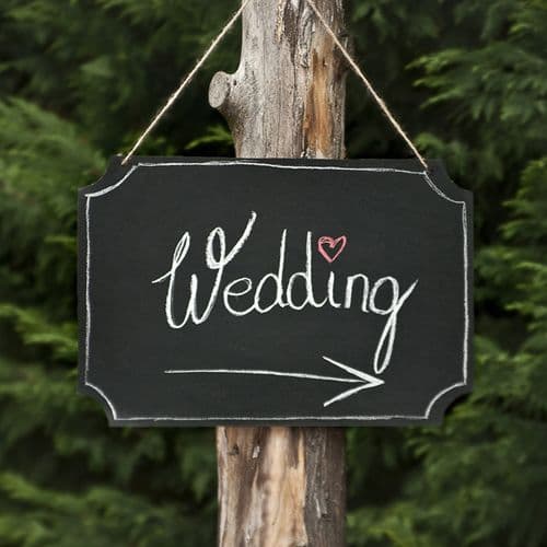 Κρεμαστή Πινακίδα 'Μαυροπίνακα' - Hanging 'Chalkboard' Sign