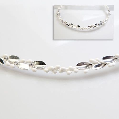 Στέφανα Γάμου πορσελάνη και φύλλα ελιάς / porcelain and olive leaves wedding wreaths