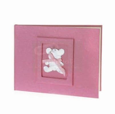 Baptism guest book teddy bear / Βιβλίο ευχών βάπτισης αρκουδάκι