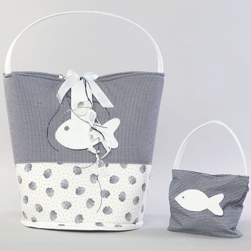 Christening bag / Changing mat fish- Τσάντα βάπτισης / αλλαξιέρα ψαράκι