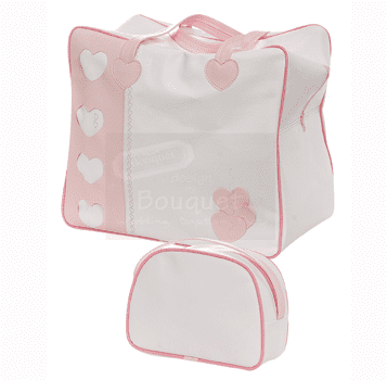 Christening bag hearts / τσάντα βάπτισης καρδιές