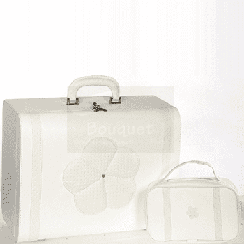 Christening box big flower / Τσάντα βάπτισης βαλίτσα με μεγάλο λουλούδι