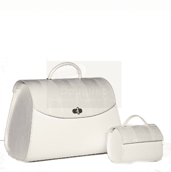 Christening box oval stripes / τσάντα βάπτισης βαλίτσα οβάλ ρίγες