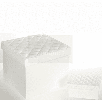 Christening box square checkered / κουτί βάπτισης τετράγωνο καρό