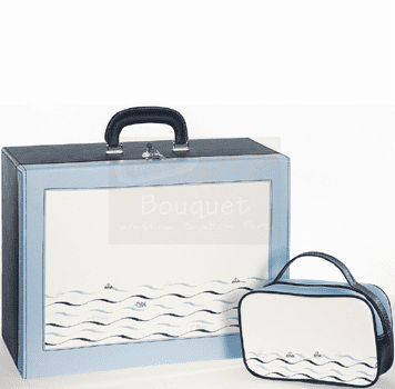 Christening box waves / Τσάντα βάπτισης βαλίτσα κύματα