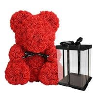 Large Rose Bear in a box