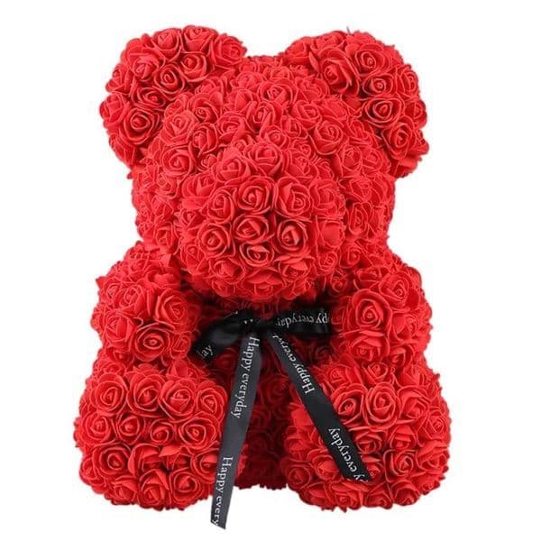 Large Rose Bear in a box