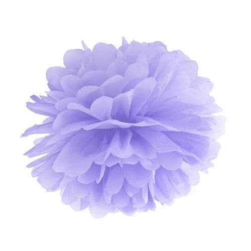 Lilac Paper Pom Pom 35cm - Λιλα Χαρτινο Πομ Πομ 35εκ.