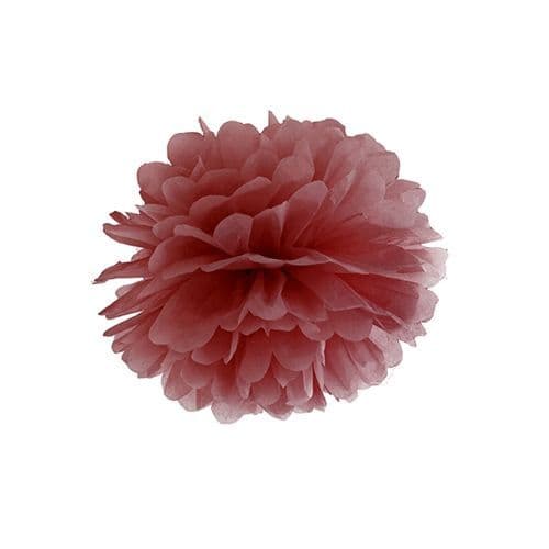 Marsala Paper Pom Pom 25cm - Μαρσαλα Χαρτινο Πομ Πομ 25εκ.