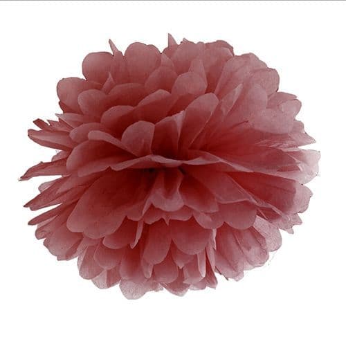 Marsala Paper Pom Pom 35cm - Μαρσαλα Χαρτινο Πομ Πομ 35εκ.