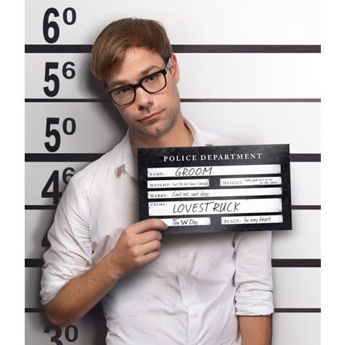 Photo Booth Props - Κάρτες για το photobooth: Arrested (2)