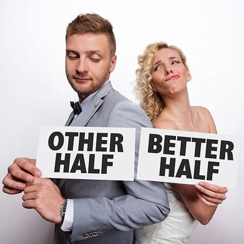 Photo Booth Props - Κάρτες για το photobooth: Other Half / Better Half