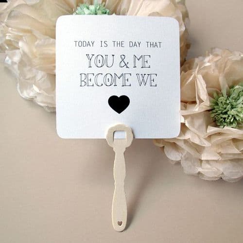 Printed Paper Fans with wooden Eco-friendly Handle -Τυπωμενες Βενταλιες με Ξυλινο Οικολογικο Χερουλι