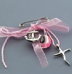 Witness pins anchor 50pcs / Μαρτυρικά αγκυρα - ροζ 50τμχ