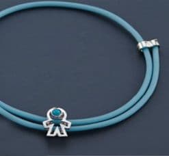 Witness pins bracelet with charm 25pcs / Μαρτυρικά βραχιόλι με γούρι 25τμx.