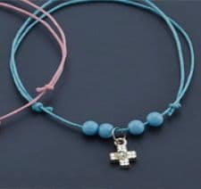 Witness pins bracelets with a cross 50pcs / Μαρτυρικά βραχιολάκια με σταυρό 50τμχ