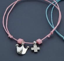 Witness pins modern bracelets with a cross 50pcs / Μαρτυρικά μοντερνα βραχιολάκια με σταυρό 50 τμχ